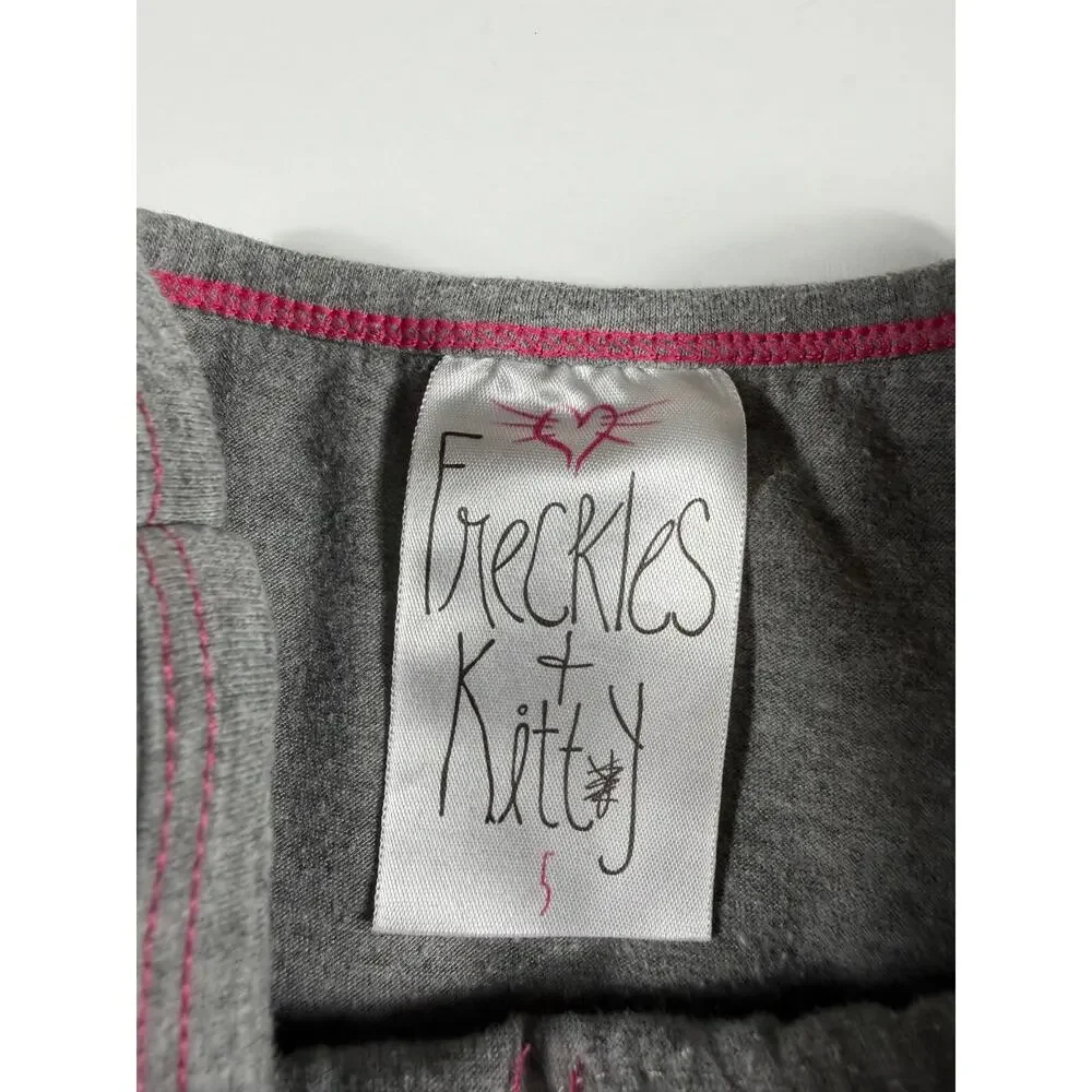 Freckles + Kitty Rainbow Heart Handkerchief Hem Dress Size 5 Girls